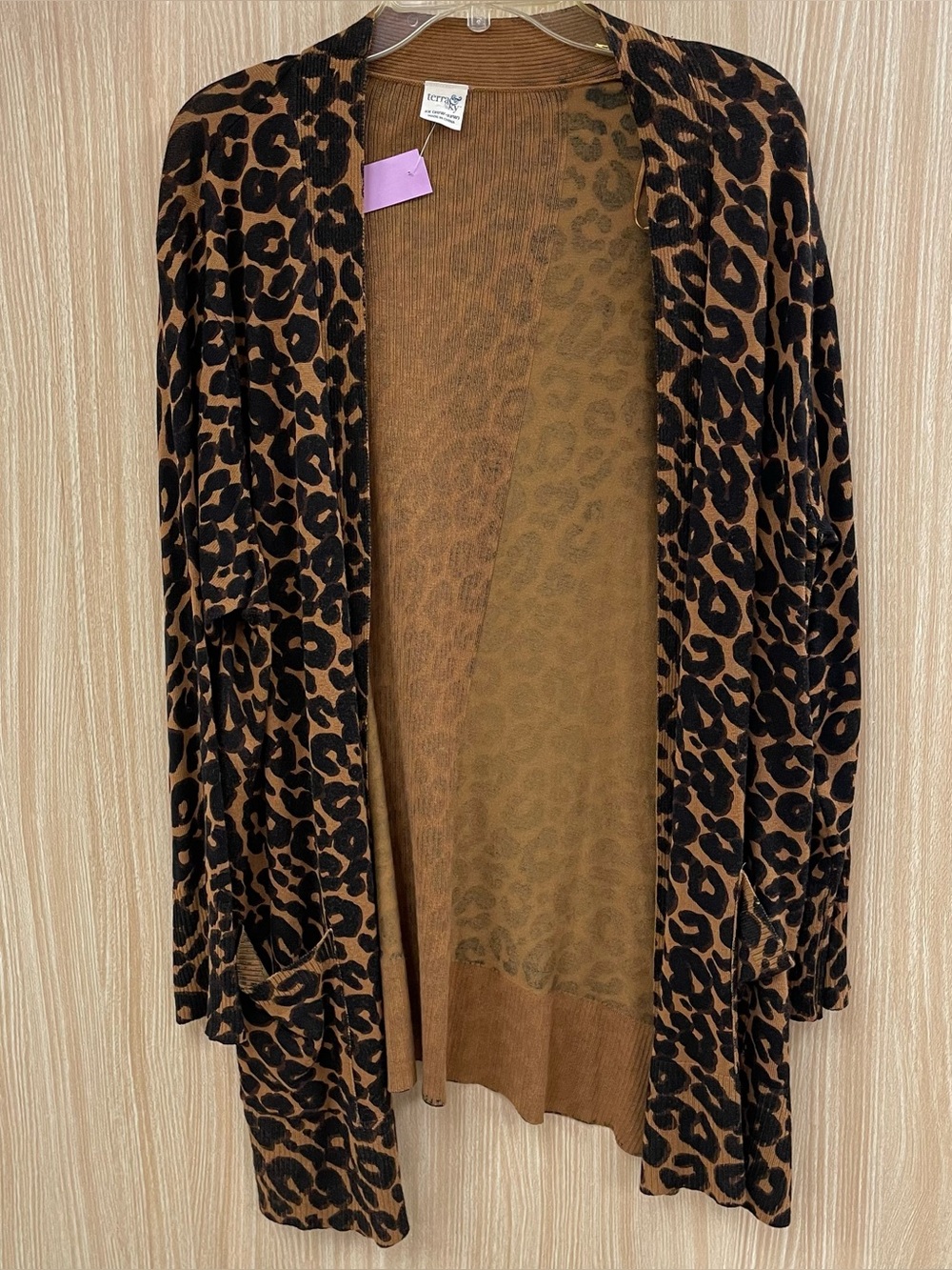 Terra & Sky Brown Cardigan Size 20W